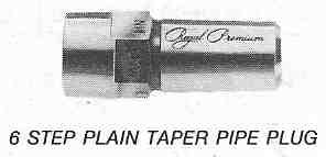 6-Step plain taper pipe plug gage